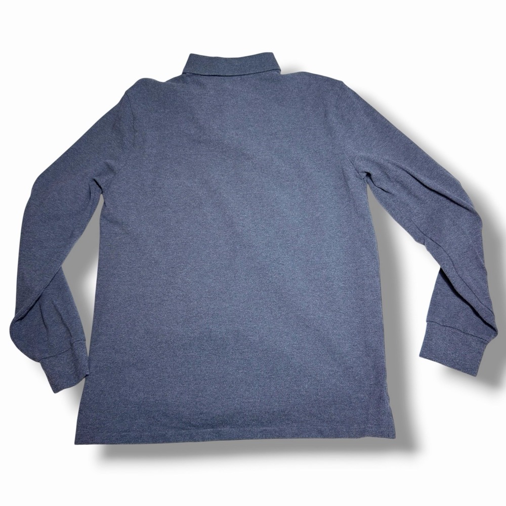 Polo Ralph Lauren Large  Custom Slim Fit Long Sleeve Gray Preppy Sweatshirt - Picture 3 of 8